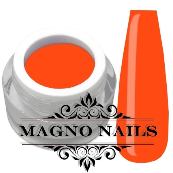 Extrem Neon Orange Coral deckendes UVGel Farbgel